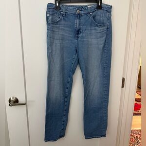 AG by Anthropologie Ex Boyfriend Slouchy Slim Lightwash Jeans